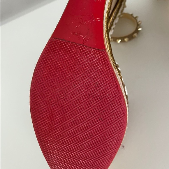 Christian louboutin Madcarina 120 Tan Suede Wedge - Picture 7 of 10